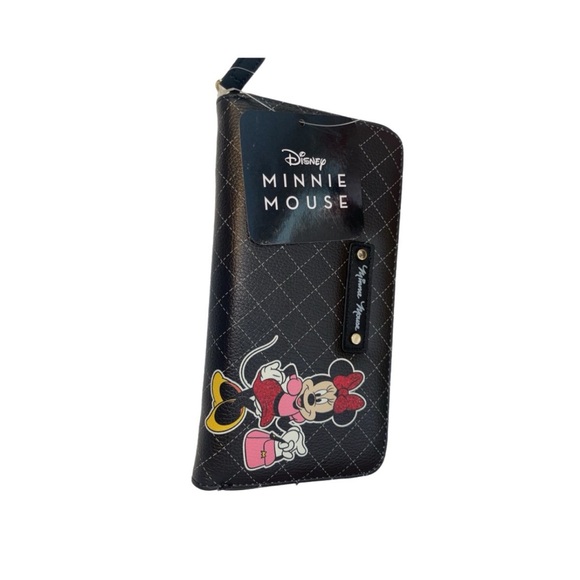Disney Minnie Mouse Black and Pink Wallet - Picture 1 of 2